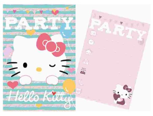 Hello Kitty Party invitation card