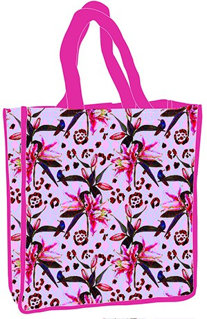Flower Purple shopping bag 34 cm
