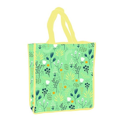 Flower Green shopping bag 34 cm
