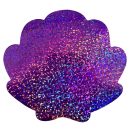 Colour Shell Holographic Foam Shape 12 pcs