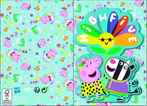 Peppa Pig Highfive 3D pop-up 3D greeting card + envelope