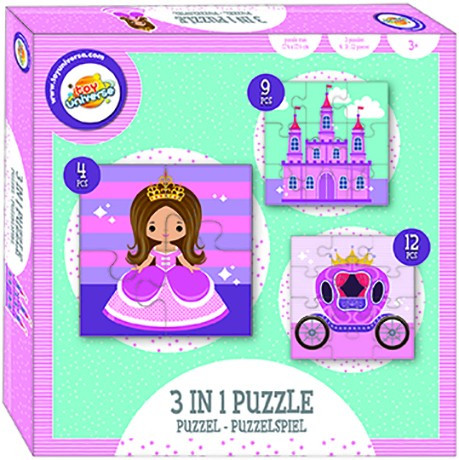 Princess puzzle 3 in 1