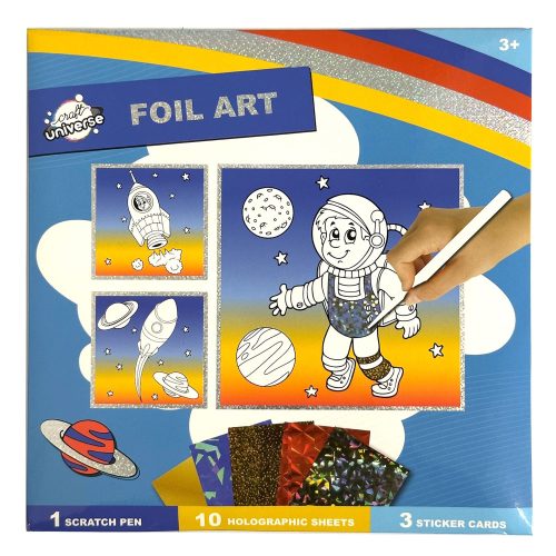 Astronaut creative set with foil