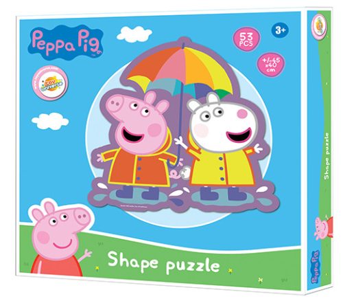 Peppa Pig Rain shape puzzle 53 pieces