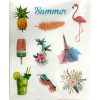 Summer Fun sticker set glittery 3 Arc