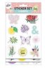 Summer Fun sticker set glittery 3 Arc