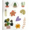 Plant Cactus sticker set 3 Arc