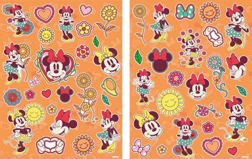 Disney Minnie Retro holographic sticker set