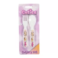 Animals Cutiez plastic cutlery set - 2 pieces