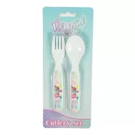 Mermaid Magic plastic cutlery set - 2-piece