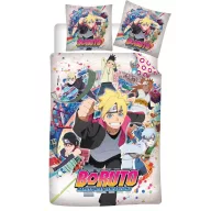   Naruto Ninja Squad Boruto bedding cover 140x200cm, 63x63 cm microfibre