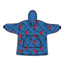 Spiderman Blue plush polar throw-on blanket, poncho