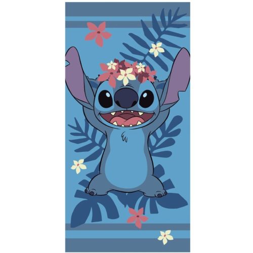 Disney Lilo and Stitch Wreath bath towel, beach towel 70x140cm (Fast dry)