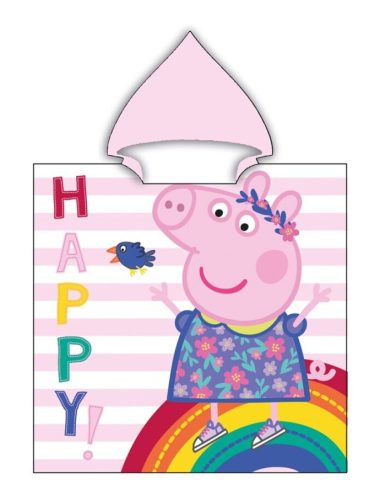 Peppa Pig Happy beach towel poncho 55x110 cm (Fast Dry)