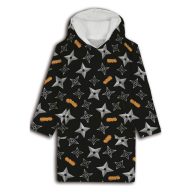   Naruto Shuriken slip-on plush fleece blanket, poncho 7-14 years