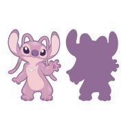   Disney Lilo and Stitch Angel decorative pillow 35x29 cm Velvet