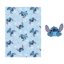Disney Lilo and Stitch On The Belly fleece blanket and shaped pillow set