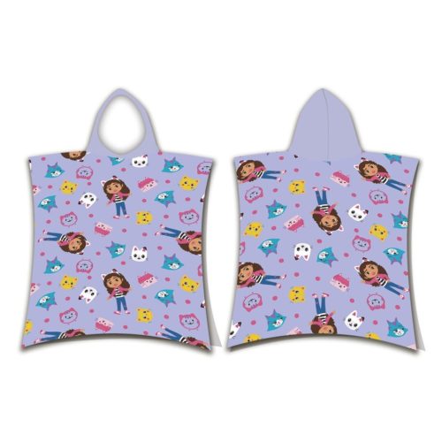 Gabby's Dollhouse Playtime beach towel poncho 55x110 cm (Fast Dry)