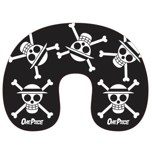 One Piece Black Skull travel pillow, neck pillow
