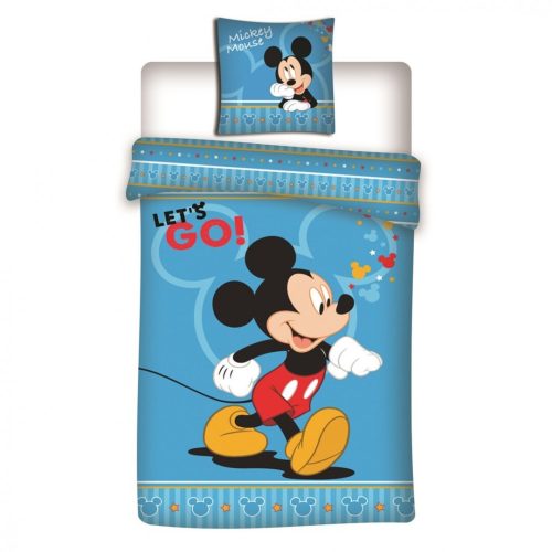Disney Mickey Let's Go duvet cover 140×200cm, 63×63 cm microfibre