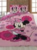 Disney Minnie Flowers Bed Linen 140×200cm, 63×63 cm Microfibre