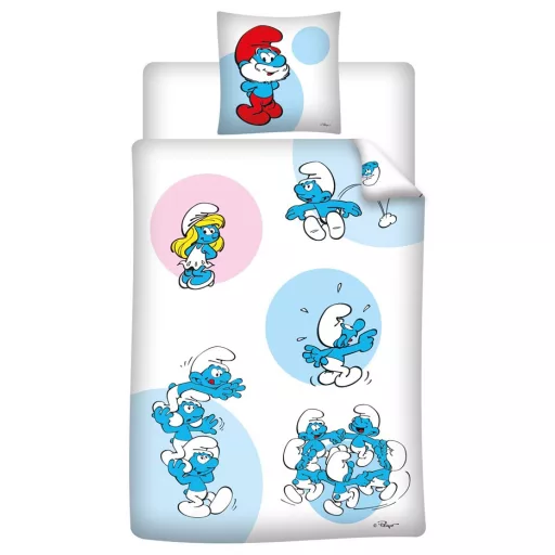 Smurfs Fun bedding set 140x200cm, 63x63 cm - Javoli Disney Online Stor
