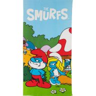   Smurfs Village Life bath towel, beach towel 70x140cm (Fast Dry)