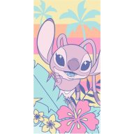  Disney Lilo and Stitch Floral Escape bath sheet, beach towel 70x140cm (Fast Dry)