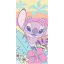 Disney Lilo and Stitch Floral Escape bath sheet, beach towel 70x140cm (Fast Dry)