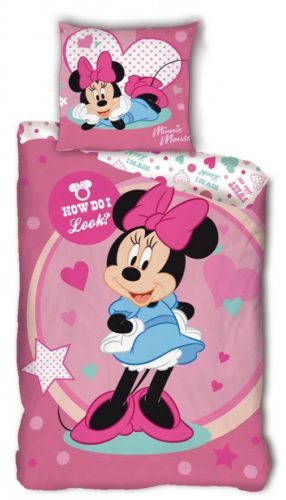 Disney Minnie Look Bed Linen 140×200cm, 63×63 cm Microfibre