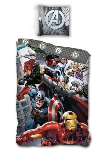 Avengers Action-Packed Bed Linen 140×200cm, 63×63 cm Microfibre