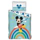 Disney Mickey Happy Bed Linen 140×200cm, 63×63 cm Microfibre