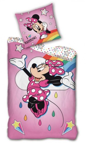 Disney Minnie Rainbows Bed Linen 140×200cm, 63×63 cm microfibre