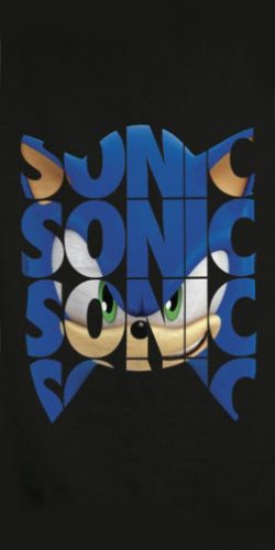 Sonic the hedgehog bath towel, beach towel 70x140cm (fast dry)