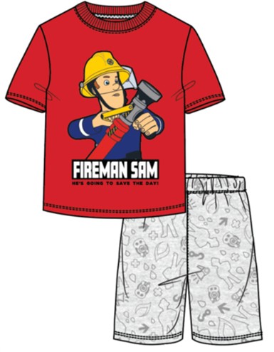 Fireman Sam kids short pyjamas 98-128 cm