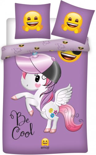 Emoji Unicorn Bed Linen 140×200cm, 70×90 cm