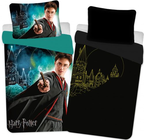 Harry Potter glow in the dark bed linen Castle 140×200cm, 70×90 cm