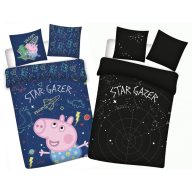   Peppa Pig Star-gazer Glow-in-the-dark children's bedding cover 100x135cm, 40x60cm