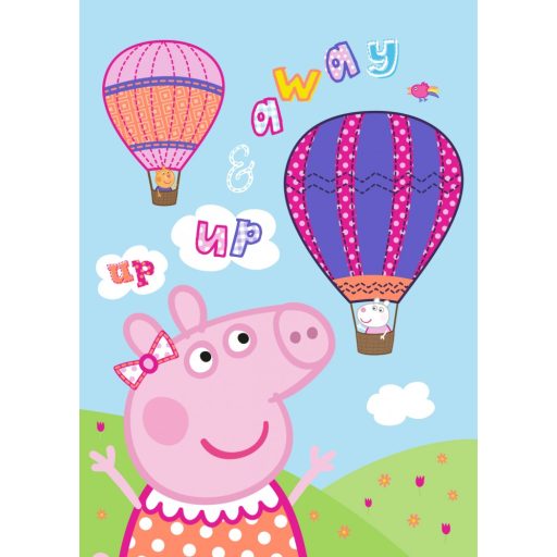 Peppa Pig Hot Air Balloon polar blanket 100x140cm