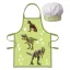 Dinosaur T-Rex children's apron 2-piece set