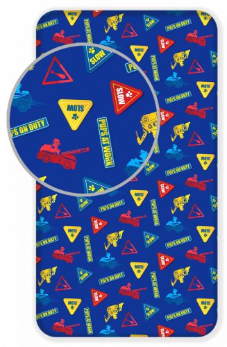 Paw Patrol Signpost fitted sheet 90x200 cm