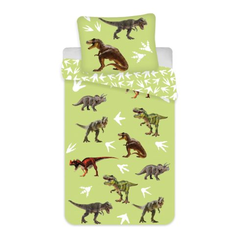 Dinosaur Green Kids Bed Linen 100×135cm, 40×60 cm