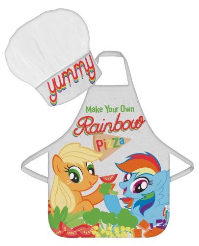 My Little Pony <mg-auto=3002038>Rainbow Pizza kids apron set of 2 pieces