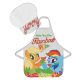 My Little Pony Rainbow Pizza  children's apron 2-piece set