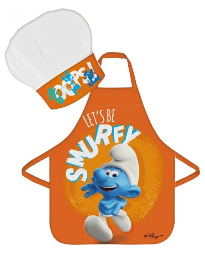 Smurfs <mg-auto=3002040>Oops kids apron set of 2 pieces