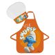 Smurfs <mg-auto=3002040>Oops kids apron set of 2 pieces