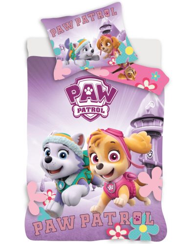 Paw Patrol Purple children's bedding set 100×135 cm, 40×60 cm