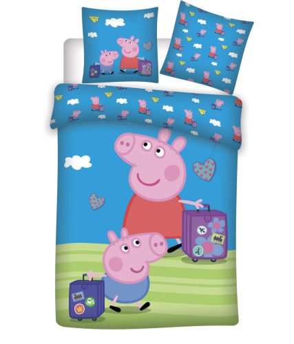 Peppa Pig Travel Kids Bed Linen <mg-auto=3002488>100×135cm, 40×60 cm