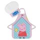 Peppa Pig House children's apron 2-piece set