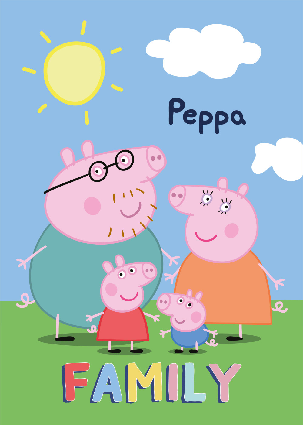 Peppa Pig Family Fleece Blanket 100x140cm - Javoli Disney Online Store